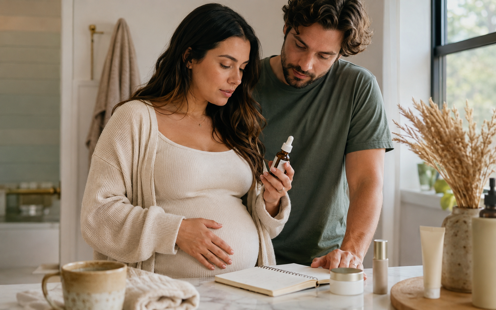 Safe pregnancy serums and active ingredients